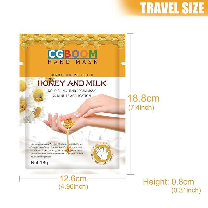 Hand Mask Moisturizing Glove 3 pack, Hand Peel Mask Exfoliating Gloves - Image 7