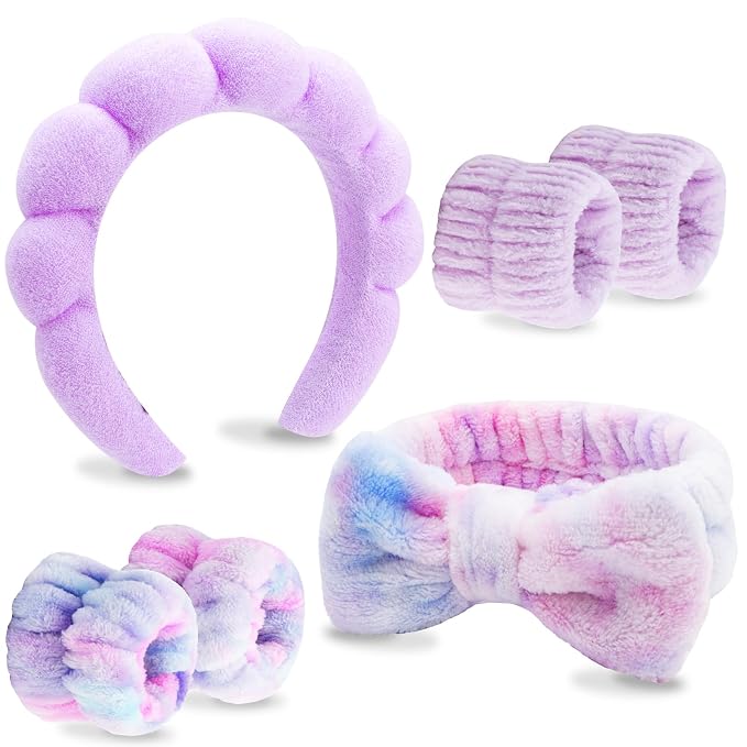 VELSCRUN 6 Pack Spa Headband, Makeup Headband, Face Wash Headbands, Skincare by VELSCRUN