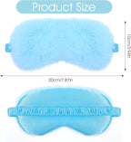 2 Pcs Plush Leopard Eye Mask Soft Sleeping Blindfold Eye Cover Comfortable - Image 2