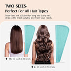 YFONG 2 Pack Microfiber Hair Towel Wrap - Image 4