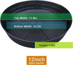 Plant Saucers 10 12 14 16 18 20 25 Inch, 4 Pack of Plastic Plant saucers - Image 2