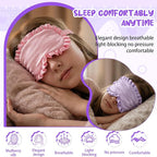 2 Pcs Silk Eye Mask with Adjustable Strap, Ultra Soft Sleep Mask Eye Cover - Image 3