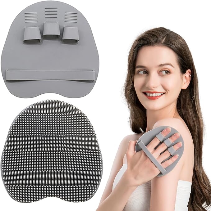1 Pack Soft Silicone Shower Brush Body Wash Bath Exfoliating Skin Massage - Image 9