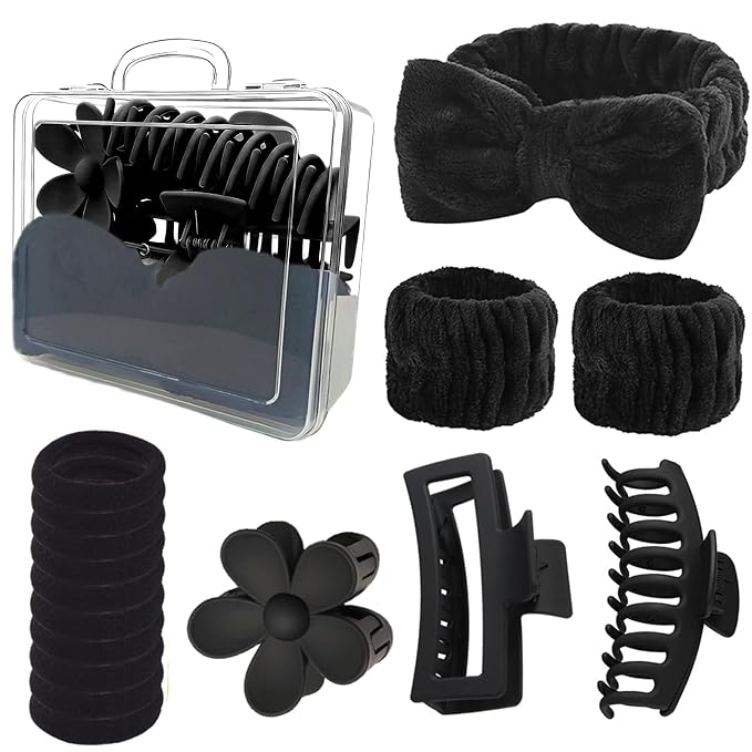 16 Pcs Skincare Headband Set, Face Washing Headband by XiuyingFeng