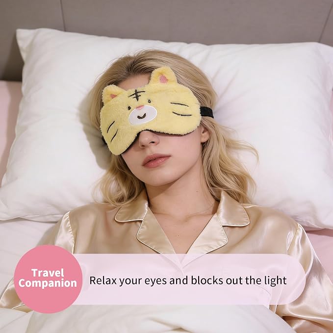 PERFECTSIGHT Sleep Eye Masks, Cute Sleep Eye Cover Lightweight Adjustable - Image 3