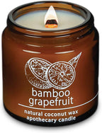 Hemlock Park Bamboo Grapefruit Apothecary Hand-Poured Scented Candle | by HemlockPark