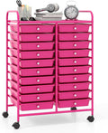 Giantex 20 Drawers Rolling Cart, Mobile Storage Drawer Cart, Classroom Organizer by Giantex