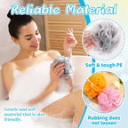 10 Pcs Bath Loofah Shower, Mesh Sponge Pouf, Soft Mesh Shower Loofahs - Image 3