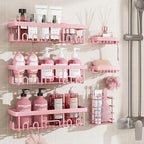Veken Large Capacity Shower Caddy 6-Pack, No Drilling & Rustproof, Adhesive by Veken