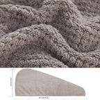 M-bestl 2 Pack Absorbent Microfiber Hair Towel Wrap, Anti-frizz Hair Drying - Image 3