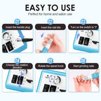 Subay 30000RPM Nail Drill Professional Electric File Acrylic Nails Kit - Image 6