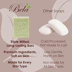 BELA Soap Variety Pack 3.3 OZ, Long Lasting, French Triple Milled Bar Soap - Image 4