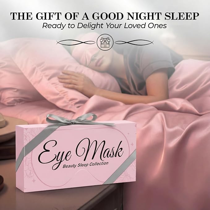 SLEEP SANCTUARY 100% Pure Mulberry Silk Sleep Mask - Image 8