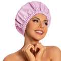Reusable Shower Cap for Women, Large Waterproof Shower Bonnet by Edoneery