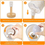Rechargeable Cordless Table Lamp, Touch Control&Stepless Dimming, Wireless - Image 7