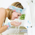 WHAVEL 6PCS Spa Headband and Wristbands Set, Face Wash Headband Wrist Bands - Image 2