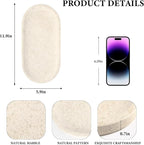 Koville Marble Vanity Tray for Decor, Natural Bathroom Tray for Bathroom - Image 2