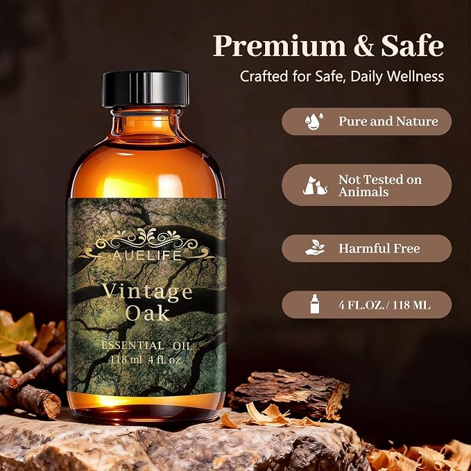 Auelife 4oz Vintage Oak Men Essential Oils - Image 2