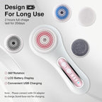 UMICKOO Electric Facial Cleansing Brush, 2-Way Rotating Face Scrubber - Image 6