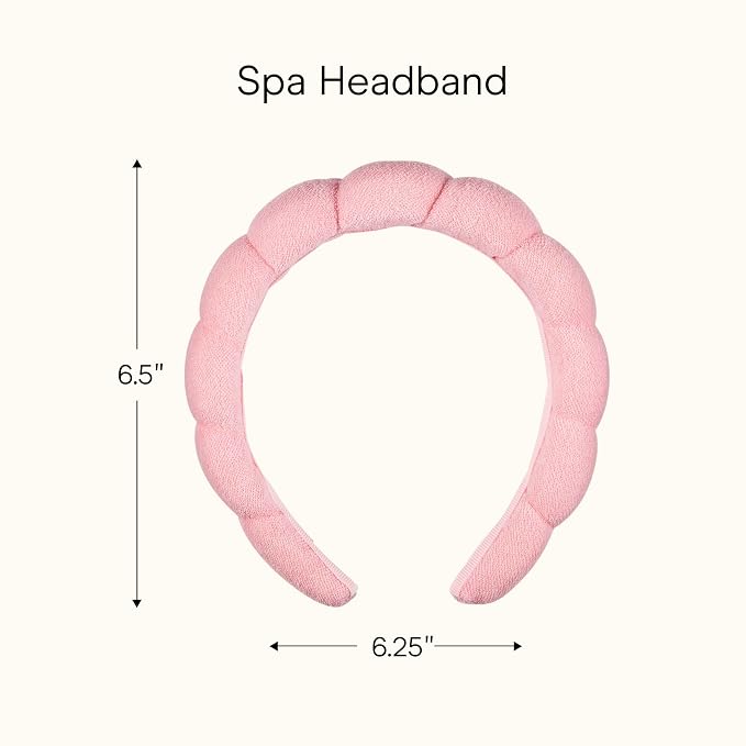 Conair Spa Makeup and Face Washing Headband, Ultra-Absorbent Microfiber Headband - Image 6