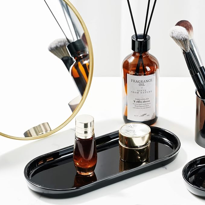SheeChung Acrylic Vanity Tray Bathroom Storage Tray, 9.65 in x 4.5 in Catchall - Image 6