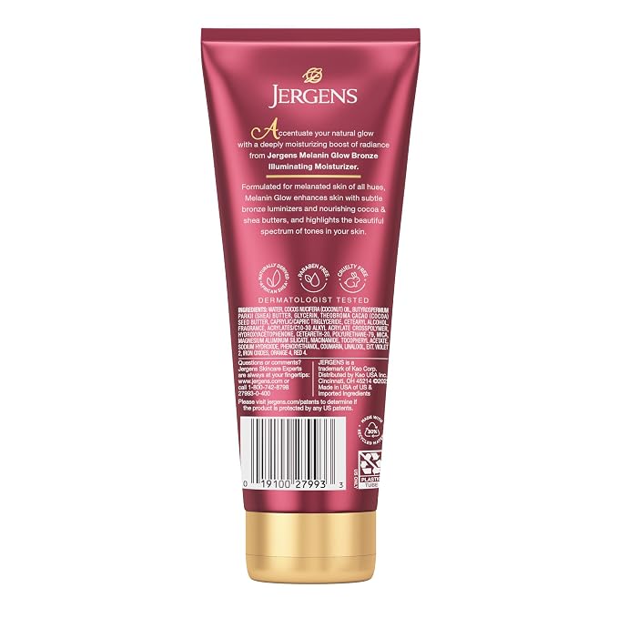 Jergens Hand and Body Lotion, Melanin Glow Illuminating Moisturizer, - Image 8