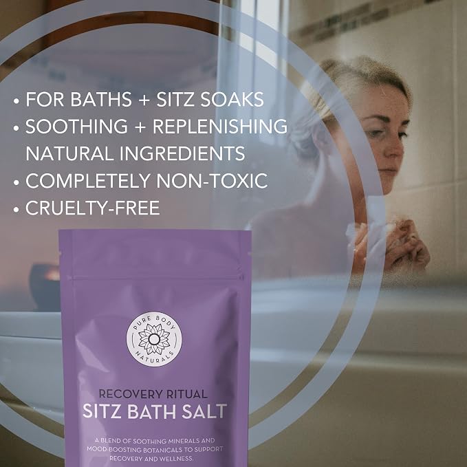Pure Body Naturals Sitz Bath Salt – Postpartum Care and Hemorrhoid Treatment – - Image 5
