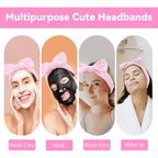 Ondder Spa Headband for Washing Face 8 Pack Pink Skincare Headbands for Women - Image 5