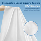 Disposable Hair Drying Towel 32"x16", Ultra Absorbent & Soft Disposable Body - Image 2