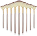 9 Pieces Facial Fan Mask Brushes, Soft Facial Applicator Brushes Tools by Maitys