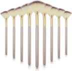 9 Pieces Facial Fan Mask Brushes, Soft Facial Applicator Brushes Tools by Maitys