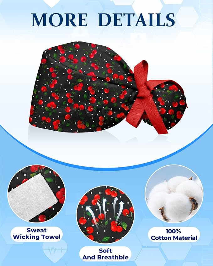 Plifal 100% Cotton Scrub Cap - Image 3