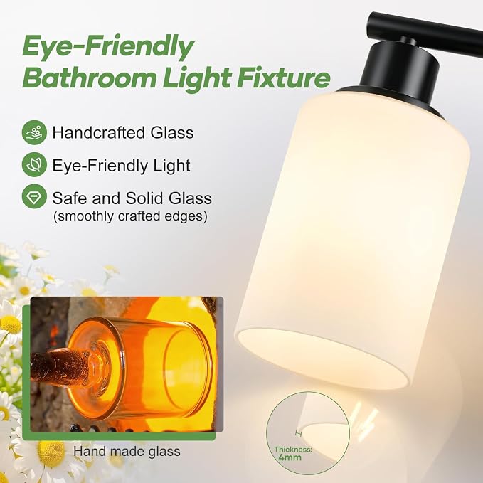 Set of 2 Wall Sconces for Bathroom, Bathroom Wall Lamp, for Bathroom, for Mirror - Image 4