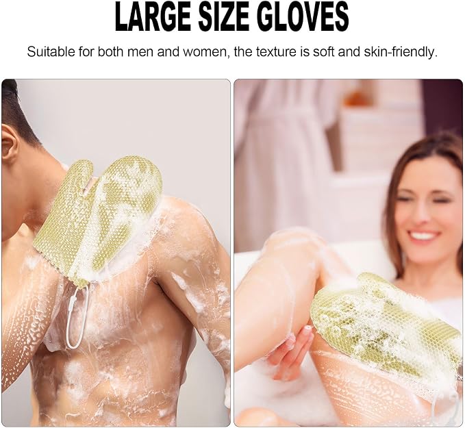 Honeycomb Exfoliating Bath Gloves - Image 7