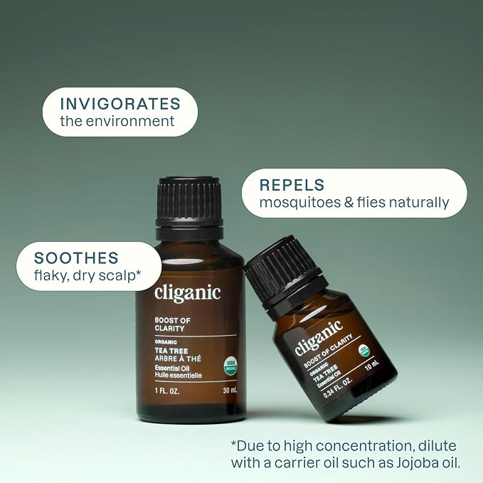 Cliganic Organic Tea Tree Essential Oil, 100% Pure Natural, - Image 3