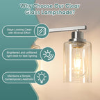 Ascher Bathroom Light Fixtures, 4-Light Vanity Light Over Mirror, Brushed - Image 4