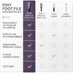 Essy Electric Foot File Hard Skin Remover - Image 7