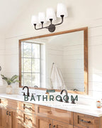 Bathroom Light Fixtures, 4 Light Oil Rubbed Bronze Vanity Lights - Image 5