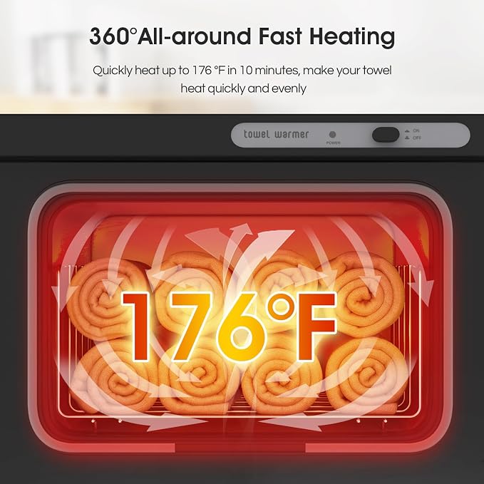 Towel Warmer Cabinet, 8L Hot Spa Small Towel Warmer Heating Use - Image 3
