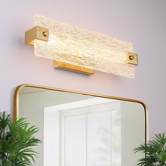 Brushe Gold Bathroom Vanity Light, 16.5 Inch 10W Dimmable LED Bathroom Light by Osimir