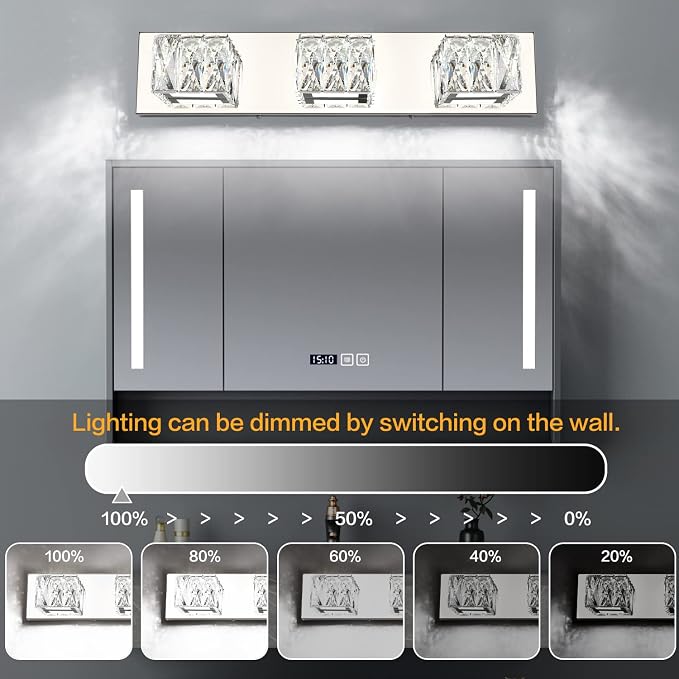 ZUZITO Chrome Bathroom Light Fixtures - Image 2