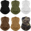 Fuinloth Neck Gaiter, 6 Pack Cooling UV Protection Bandana Face Mask Gator Scarf by fuinloth