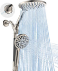 Dual Handheld Shower Head Combo, 2-in-1 Rain Shower Heads System 8 Inch by MakeFit