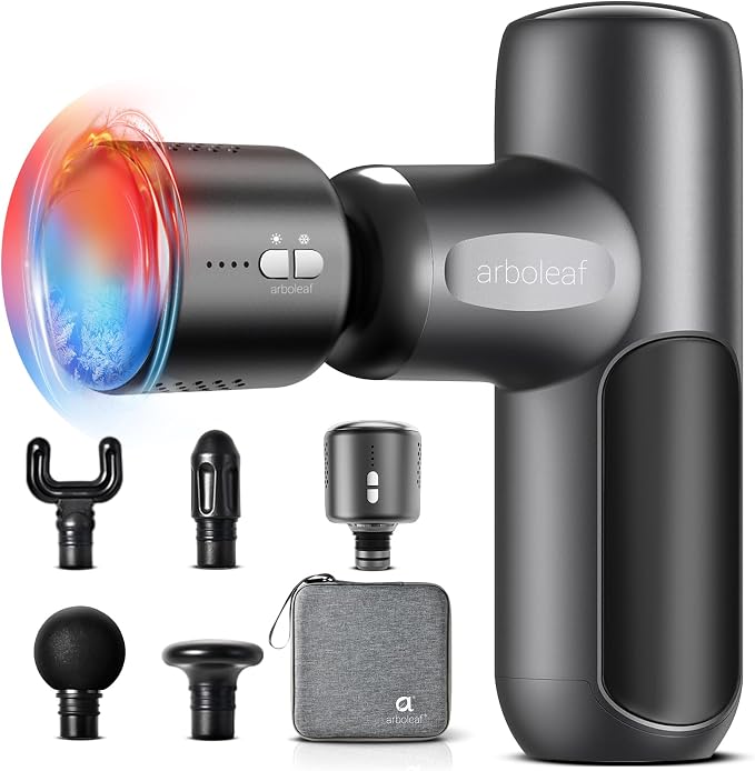 arboleaf Mini Thermacool Massage Gun, Heat and Cool Muscle Massager by arboleaf