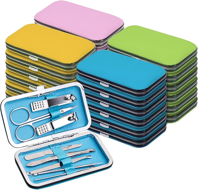 Manicure Set Bulk, Nail Clippers Kit Stainless Steel Fingernail Clippers Set by Terdey