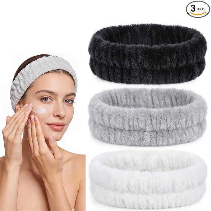 JJUNW 3Pcs Make Up Headband, Spa-Headbands, Hair Headbands by Unknown