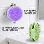 2-Pack Soft Silicone Dual-Sided Body Scrubber & Loofah | Gentle Exfoliating - Image 5