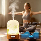 Essential Oil Diffuser, Hand Blown Glass Aromatherapy Diffuser, Ultrasonic Cool - Image 4