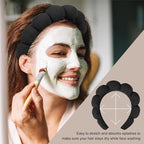 6Pcs Spa Headband and Wristband set, Terry Cloth Skincare Makeup Headbands - Image 3