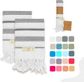 Hand Towels - Set of 2, Decorative Peshtemal Cotton Hand Towels by YAZZTURKISHCOTTON